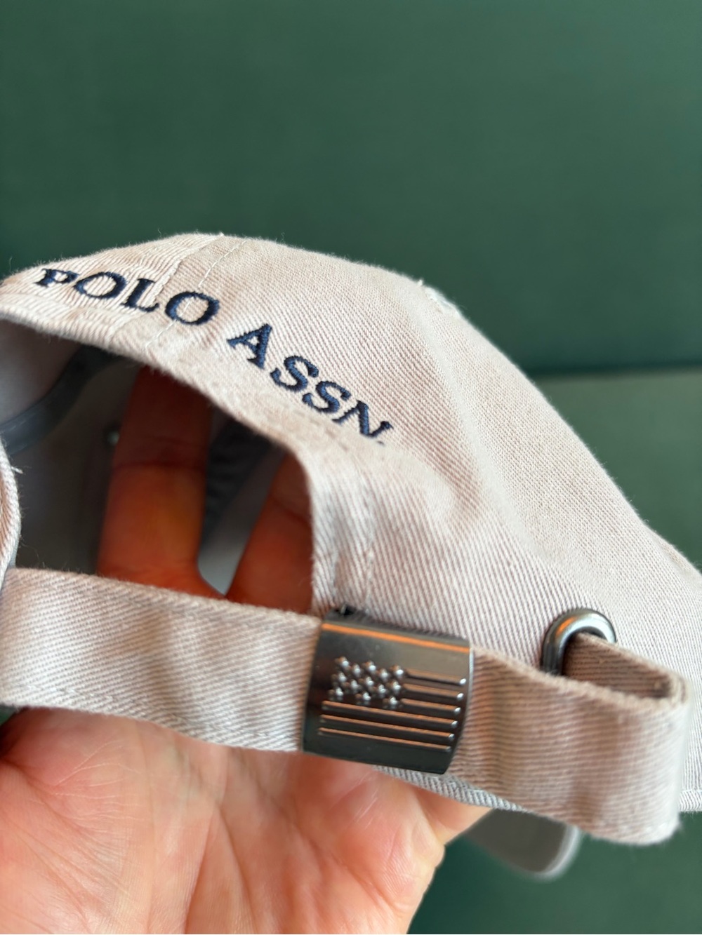 U.S. Polo Assn. Light blue Baseball Cap with Navy Logo - Picture 3 of 4